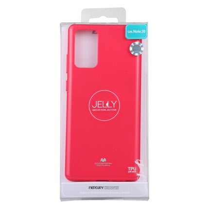 For Samsung Galaxy Note20 GOOSPERY JELLY Full Coverage Soft Case(Rose Red)-garmade.com