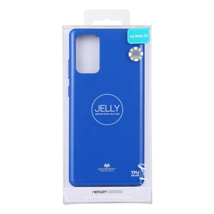For Samsung Galaxy Note20 GOOSPERY JELLY Full Coverage Soft Case(Blue)-garmade.com
