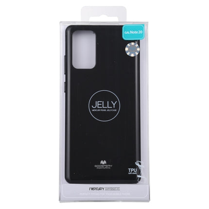 For Samsung Galaxy Note20 GOOSPERY JELLY Full Coverage Soft Case(Black)-garmade.com