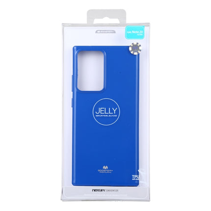 For Samsung Galaxy Note20 Ultra GOOSPERY JELLY Full Coverage Soft Case(Blue)-garmade.com
