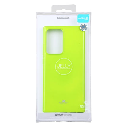 For Samsung Galaxy Note20 Ultra GOOSPERY JELLY Full Coverage Soft Case(Green)-garmade.com