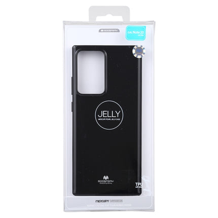 For Samsung Galaxy Note20 Ultra GOOSPERY JELLY Full Coverage Soft Case(Black)-garmade.com