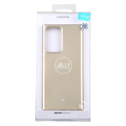 For Samsung Galaxy Note20 Ultra GOOSPERY JELLY Full Coverage Soft Case(Gold)-garmade.com