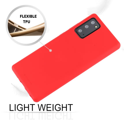 For Samsung Galaxy Note20 GOOSPERY SOFT FEELING Liquid TPU Drop-proof Soft Case(Red)-garmade.com