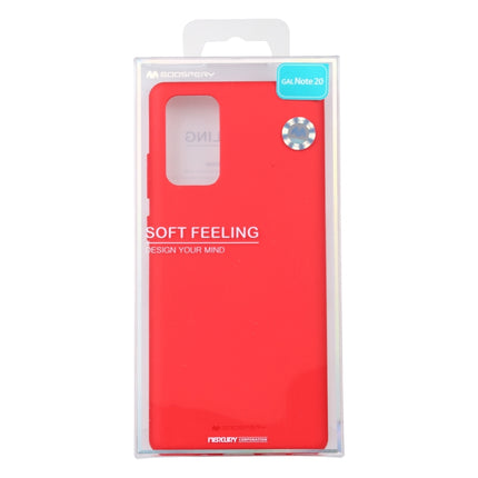 For Samsung Galaxy Note20 GOOSPERY SOFT FEELING Liquid TPU Drop-proof Soft Case(Red)-garmade.com
