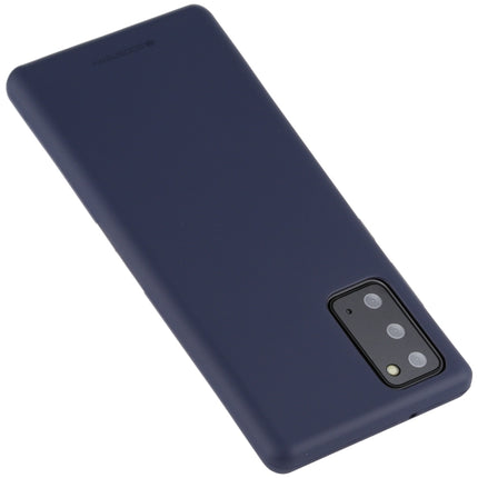 For Samsung Galaxy Note20 GOOSPERY SOFT FEELING Liquid TPU Drop-proof Soft Case(Dark Blue)-garmade.com