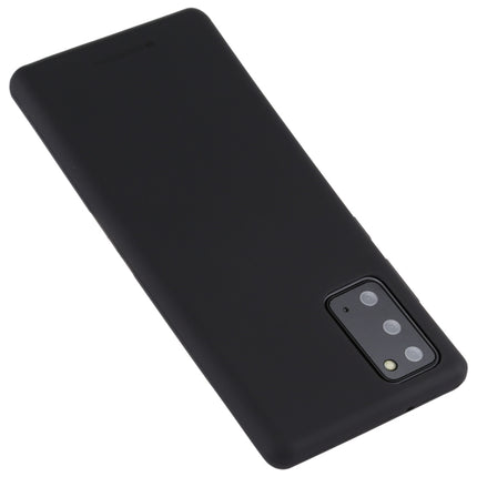 For Samsung Galaxy Note20 GOOSPERY SOFT FEELING Liquid TPU Drop-proof Soft Case(Black)-garmade.com