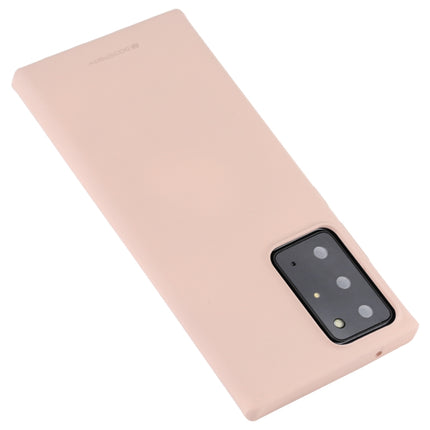 For Samsung Galaxy Note20 Ultra GOOSPERY SOFT FEELING Liquid TPU Drop-proof Soft Case(Apricot)-garmade.com