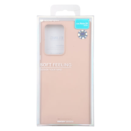 For Samsung Galaxy Note20 Ultra GOOSPERY SOFT FEELING Liquid TPU Drop-proof Soft Case(Apricot)-garmade.com