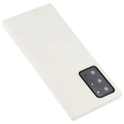 For Samsung Galaxy Note20 Ultra GOOSPERY SOFT FEELING Liquid TPU Drop-proof Soft Case(White)-garmade.com