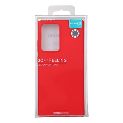 For Samsung Galaxy Note20 Ultra GOOSPERY SOFT FEELING Liquid TPU Drop-proof Soft Case(Red)-garmade.com
