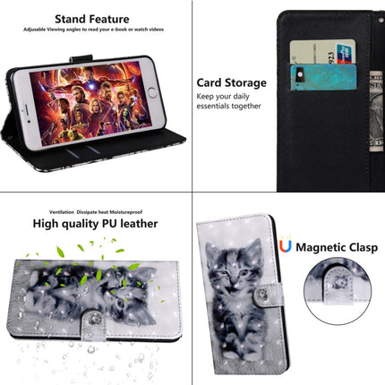 For Samsung Galaxy Note20 3D Painted Pattern Horizontal Flip TPU + PU Leather Case with Holder & Card Slots & Wallet & Lanyard(Smile Cat)-garmade.com