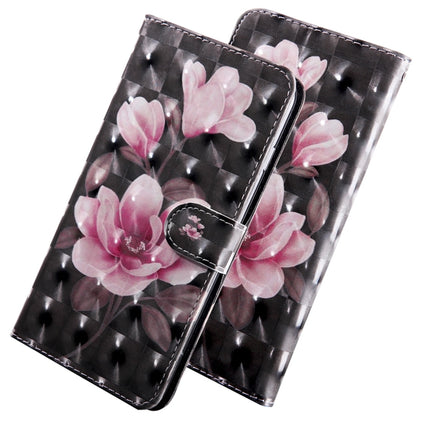 For Samsung Galaxy Note20 3D Painted Pattern Horizontal Flip TPU + PU Leather Case with Holder & Card Slots & Wallet & Lanyard(Pink Flower)-garmade.com