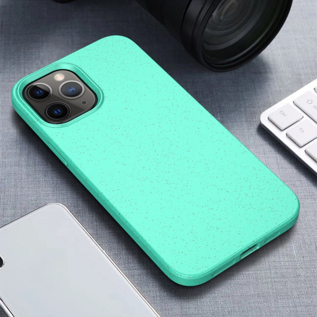 For iPhone 12 mini Starry Series Shockproof Straw Material + TPU Protective Case(Green)-garmade.com