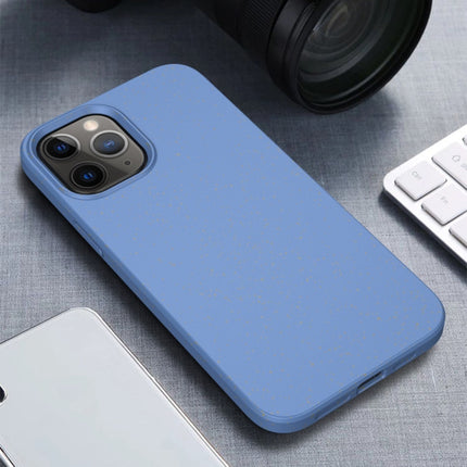 For iPhone 12 mini Starry Series Shockproof Straw Material + TPU Protective Case(Blue)-garmade.com