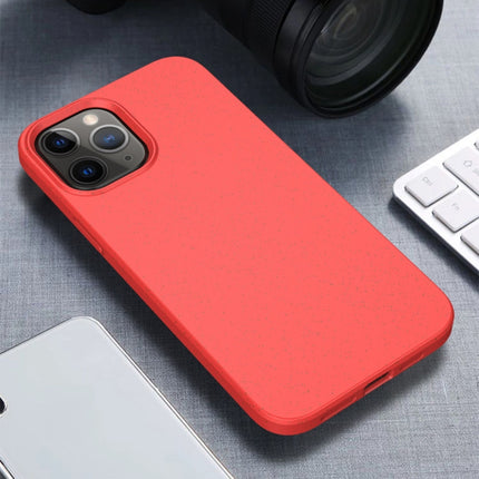 For iPhone 12 mini Starry Series Shockproof Straw Material + TPU Protective Case(Red)-garmade.com