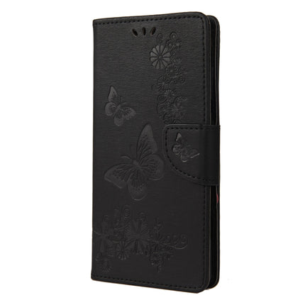For Samsung Galaxy Note20 Ultra Butterflies Embossing Horizontal Flip Leather Case with Holder & Card Slots & Wallet(Black)-garmade.com