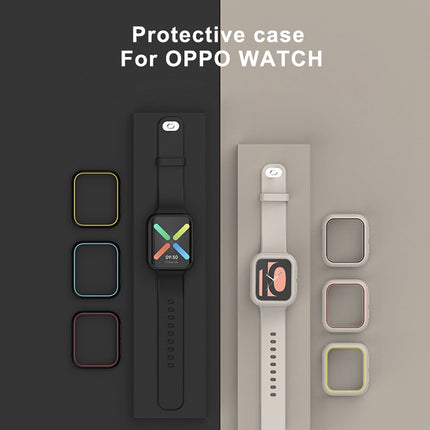 For OPPO Watch 46mm Smart Watch TPU Protective Case, Color:Black-garmade.com