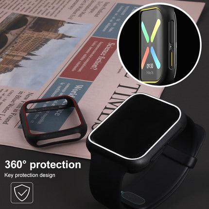 For OPPO Watch 46mm Smart Watch TPU Protective Case, Color:Black-garmade.com