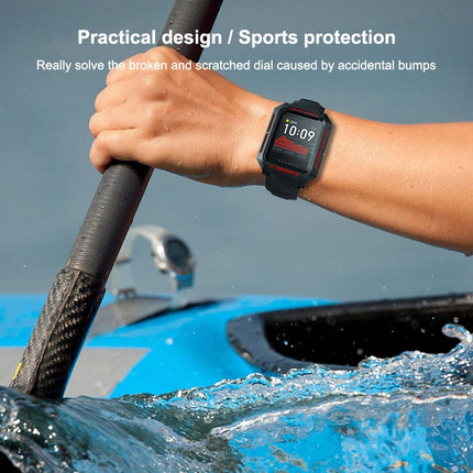 For Huami Amazfit Bip Lite Version 1S / Bip S Smart Watch TPU Protective Case, Color:Black+Red-garmade.com