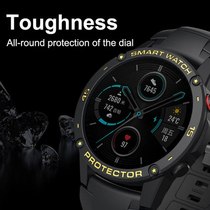 For Huawei Honor Magic 2 46mm Smart Watch TPU Protective Case, Color:Black+White Luminous Green-garmade.com