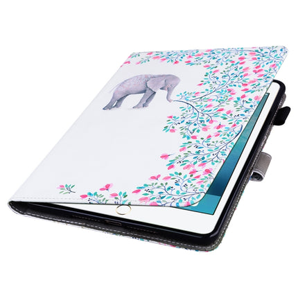 For iPad Pro 11 inch (2020) Horizontal Flip Leather Tablet Case, with Card Slots & Holder & Photo Frame(Elephant Flower)-garmade.com