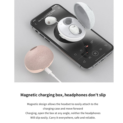 Calante T2S 5D Sound Effect Bluetooth 5.0 Wireless Bluetooth Earphone with Magnetic Charging Box, Support Call & Siri(White)-garmade.com