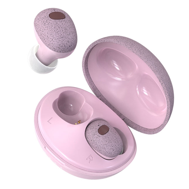 Calante T2S 5D Sound Effect Bluetooth 5.0 Wireless Bluetooth Earphone with Magnetic Charging Box, Support Call & Siri(Cherry Blossom Pink)-garmade.com