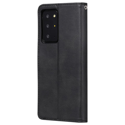 For Samsung Galaxy Note20 Ultra Fashion Calf Texture Zipper Horizontal Flip Leather Case with Stand & Card Slots & Wallet Function(Black)-garmade.com