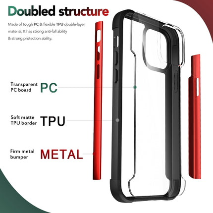 For iPhone 12 mini Iron Man Series Metal PC + TPU Protective Case(Green)-garmade.com
