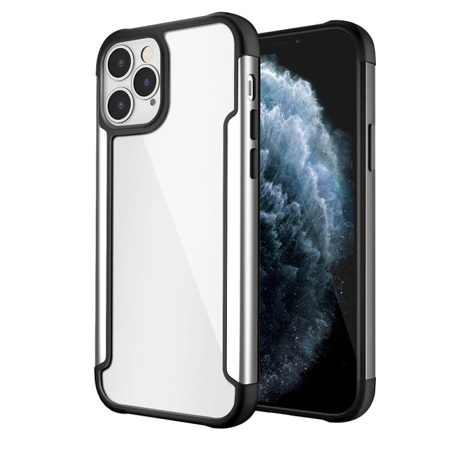 For iPhone 12 mini Iron Man Series Metal PC + TPU Protective Case(Silver)-garmade.com
