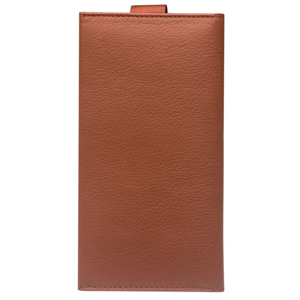 For iPhone XS Max QIALINO Nappa Texture Top-grain Leather Horizontal Flip Wallet Case with Card Slots(Brown)-garmade.com