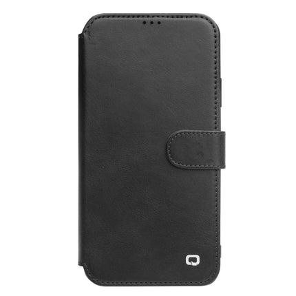 For iPhone 11 Pro QIALINO Business Magnetic Buckle Horizontal Flip Leather Case with Card Slots(Black)-garmade.com