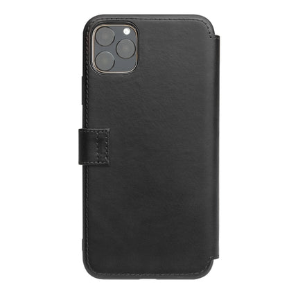 For iPhone 11 Pro QIALINO Business Magnetic Buckle Horizontal Flip Leather Case with Card Slots(Black)-garmade.com