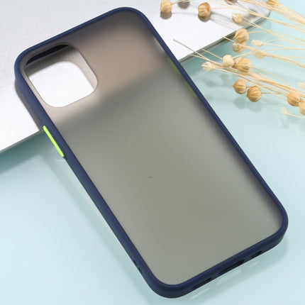For iPhone 12 mini Skin Feel Series Shockproof Frosted TPU + PC Protective Case(Navy Blue)-garmade.com