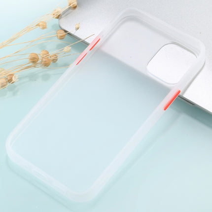 For iPhone 12 mini Skin Feel Series Shockproof Frosted TPU + PC Protective Case(White)-garmade.com