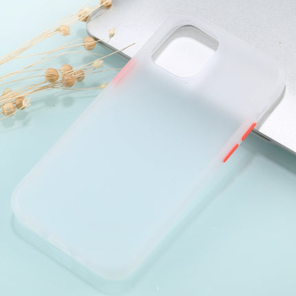 For iPhone 12 / 12 Pro Skin Feel Series Shockproof Frosted TPU + PC Protective Case(White)-garmade.com