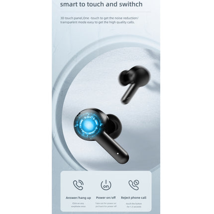JOYROOM JR-TA1 Bluetooth 5.0 ANC TWS Active Noise Cancelling Wireless Bluetooth Earphone with Charging Box(Black)-garmade.com