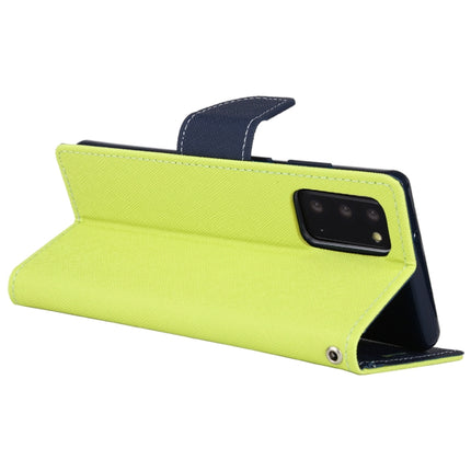 For Samsung Galaxy Note20 GOOSPERY FANCY DIARY Horizontal Flip PU Leather Case with Holder & Card Slots & Wallet(Green)-garmade.com