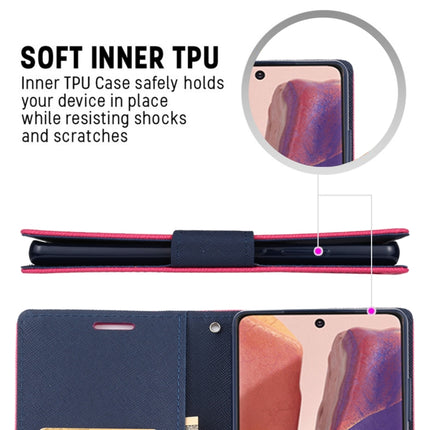 For Samsung Galaxy Note20 GOOSPERY FANCY DIARY Horizontal Flip PU Leather Case with Holder & Card Slots & Wallet(Pink)-garmade.com