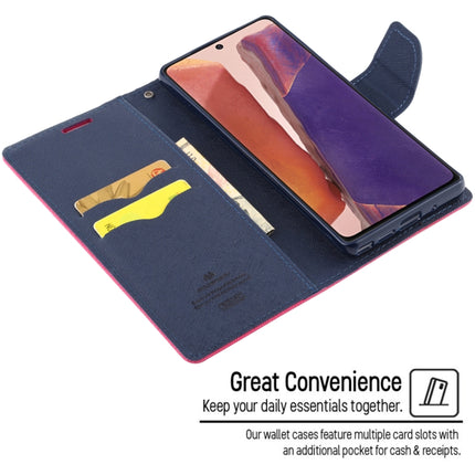 For Samsung Galaxy Note20 GOOSPERY FANCY DIARY Horizontal Flip PU Leather Case with Holder & Card Slots & Wallet(Pink)-garmade.com