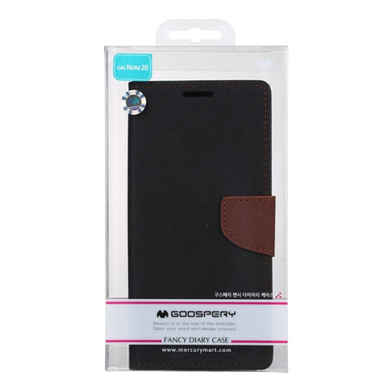 For Samsung Galaxy Note20 GOOSPERY FANCY DIARY Horizontal Flip PU Leather Case with Holder & Card Slots & Wallet(Taupe)-garmade.com
