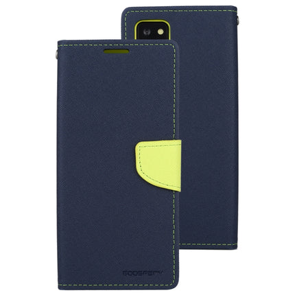 For Samsung Galaxy Note20 GOOSPERY FANCY DIARY Horizontal Flip PU Leather Case with Holder & Card Slots & Wallet(Navy Blue)-garmade.com