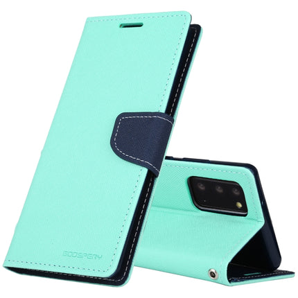 For Samsung Galaxy Note20 GOOSPERY FANCY DIARY Horizontal Flip PU Leather Case with Holder & Card Slots & Wallet(Mint Green)-garmade.com