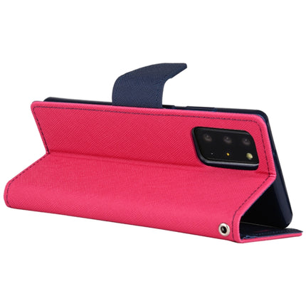 For Samsung Galaxy Note20 Ultra GOOSPERY FANCY DIARY Horizontal Flip PU Leather Case with Holder & Card Slots & Wallet(Rose Red)-garmade.com