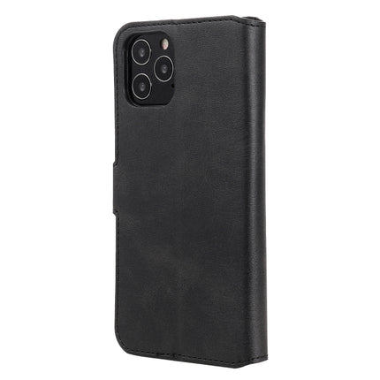 For iPhone 12 / 12 Pro Classic Calf Texture PU + TPU Horizontal Flip Leather Case, with Holder & Card Slots & Wallet(Black)-garmade.com