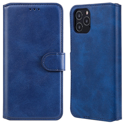 For iPhone 12 / 12 Pro Classic Calf Texture PU + TPU Horizontal Flip Leather Case, with Holder & Card Slots & Wallet(Blue)-garmade.com