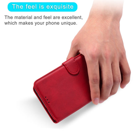 For iPhone 12 / 12 Pro Classic Calf Texture PU + TPU Horizontal Flip Leather Case, with Holder & Card Slots & Wallet(Red)-garmade.com
