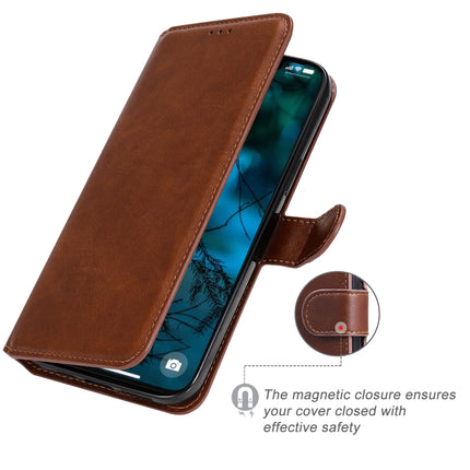For iPhone 12 Pro Max Classic Calf Texture PU + TPU Horizontal Flip Leather Case, with Holder & Card Slots & Wallet(Brown)-garmade.com