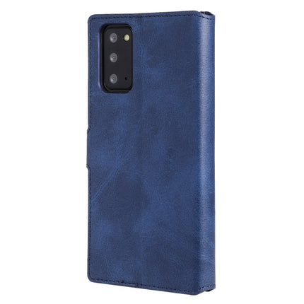 For Samsung Galaxy Note 20 Classic Calf Texture PU + TPU Horizontal Flip Leather Case, with Holder & Card Slots & Wallet(Blue)-garmade.com